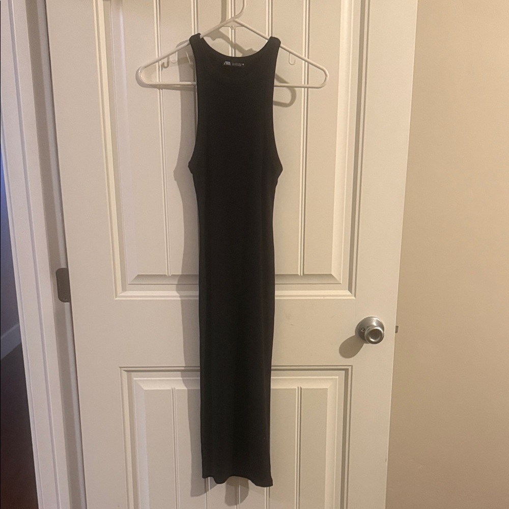 Zara Black Sleeveless Tight Dress